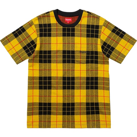 Supreme Jacquard Tartan Plaid Pocket Tee - Colorway