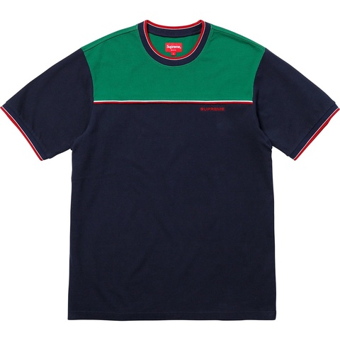 Supreme Contrast Yoke Pique Top - Colorway