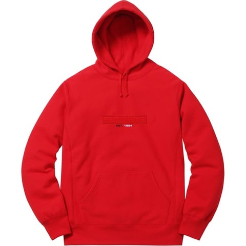 Embossed Logo Hooded Sweatshirt - Supreme