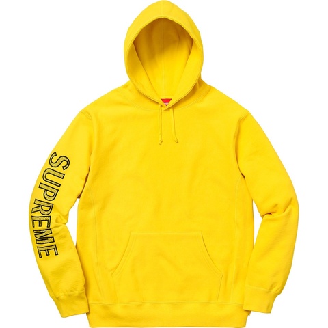 Supreme Sleeve Embroidery Hooded Sweatshirt - Colorway