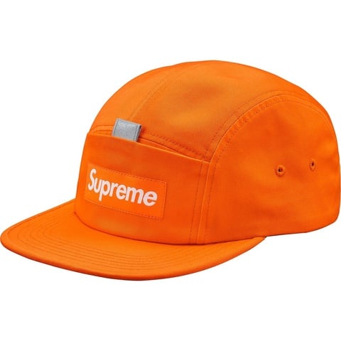 supreme キャップ Reflective Tab Pocket Supreme Reflective Tab Pocket Camp Cap Red - SS18 - US
