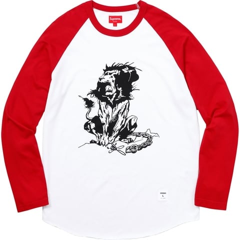 Supreme Lion Raglan Baseball Top - Colorway