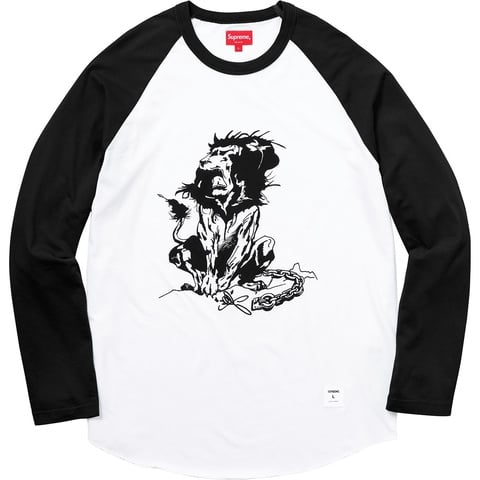 Supreme Lion Raglan Baseball Top - Colorway