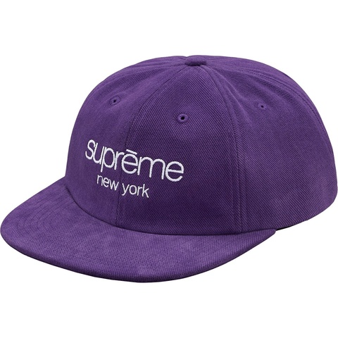 帽子 18SS Supreme Classic Logo 6-Panel Purple Classic Logo 6-Panel - spring/summer 2018 - Supreme