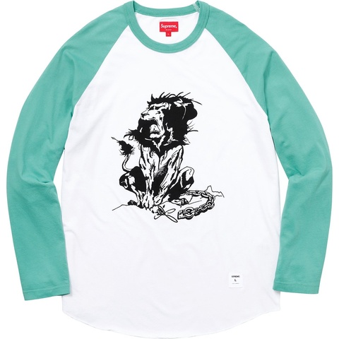 Supreme Lion Raglan Baseball Top - Colorway