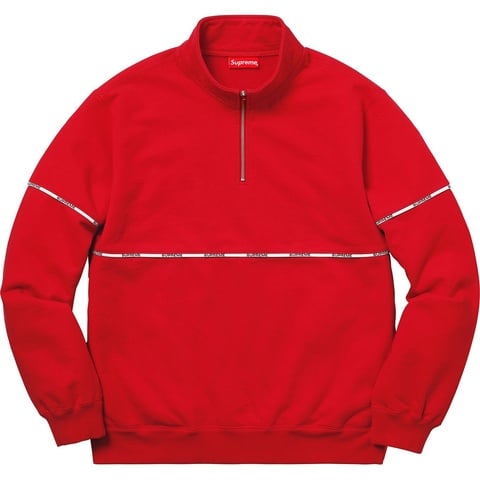 Supreme Logo Piping Half Zip Sweatshirt - Colorway
