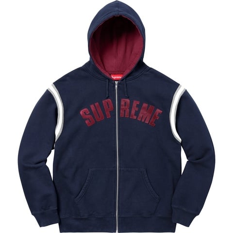 Supreme Jet Sleeve Zip Up Hooded Sweatshirt - Colorway