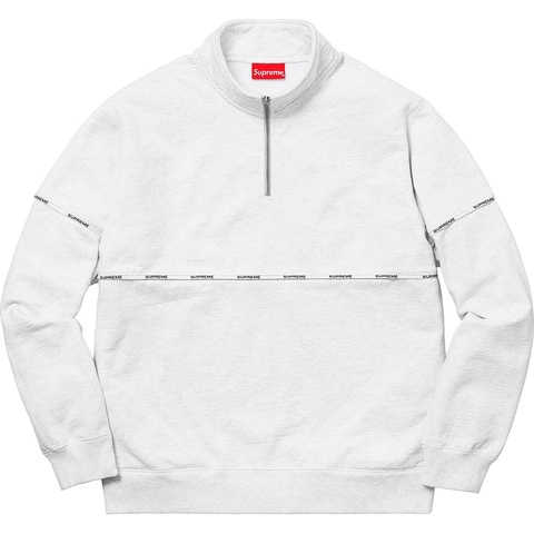 Logo Piping Half Zip Sweatshirt - Supreme
