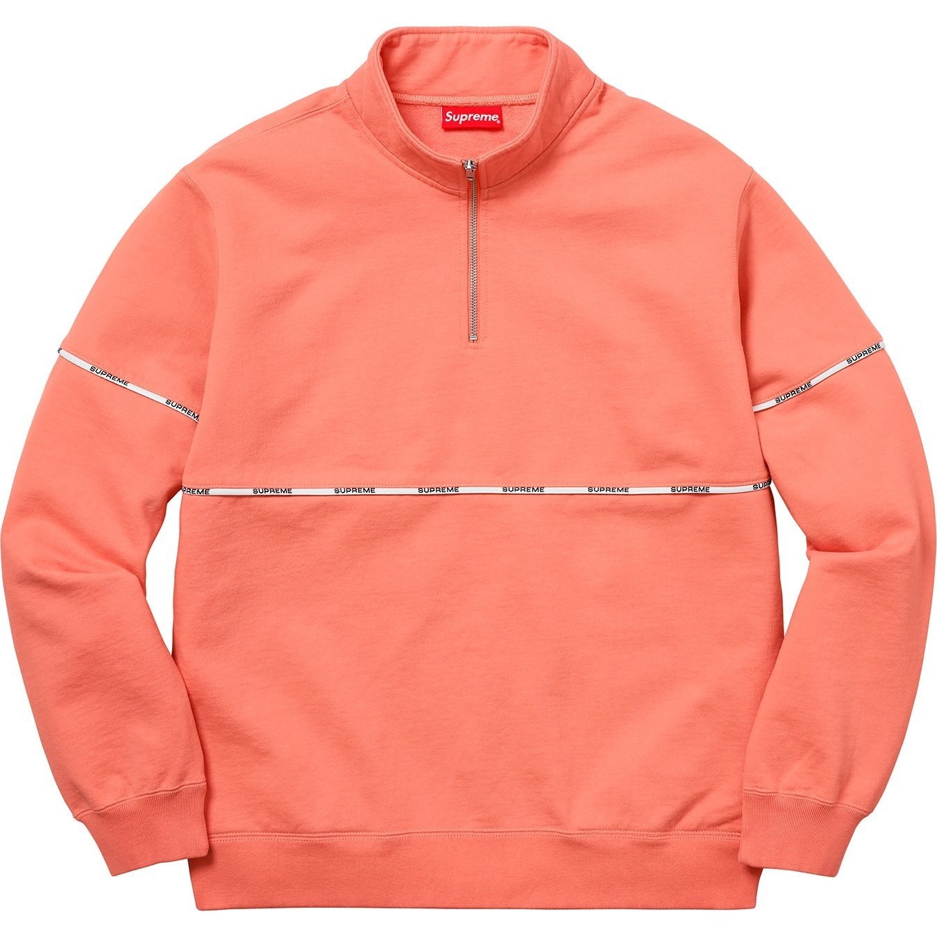Supreme Logo Piping Half Zip Sweatshirt (SS18) - $148