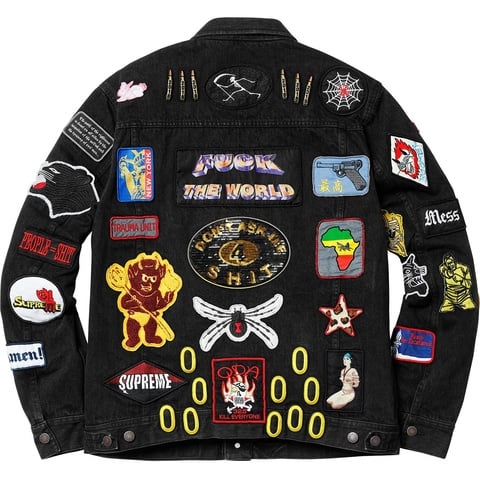 Patches Denim Trucker Jacket - spring/summer 2018 - Supreme