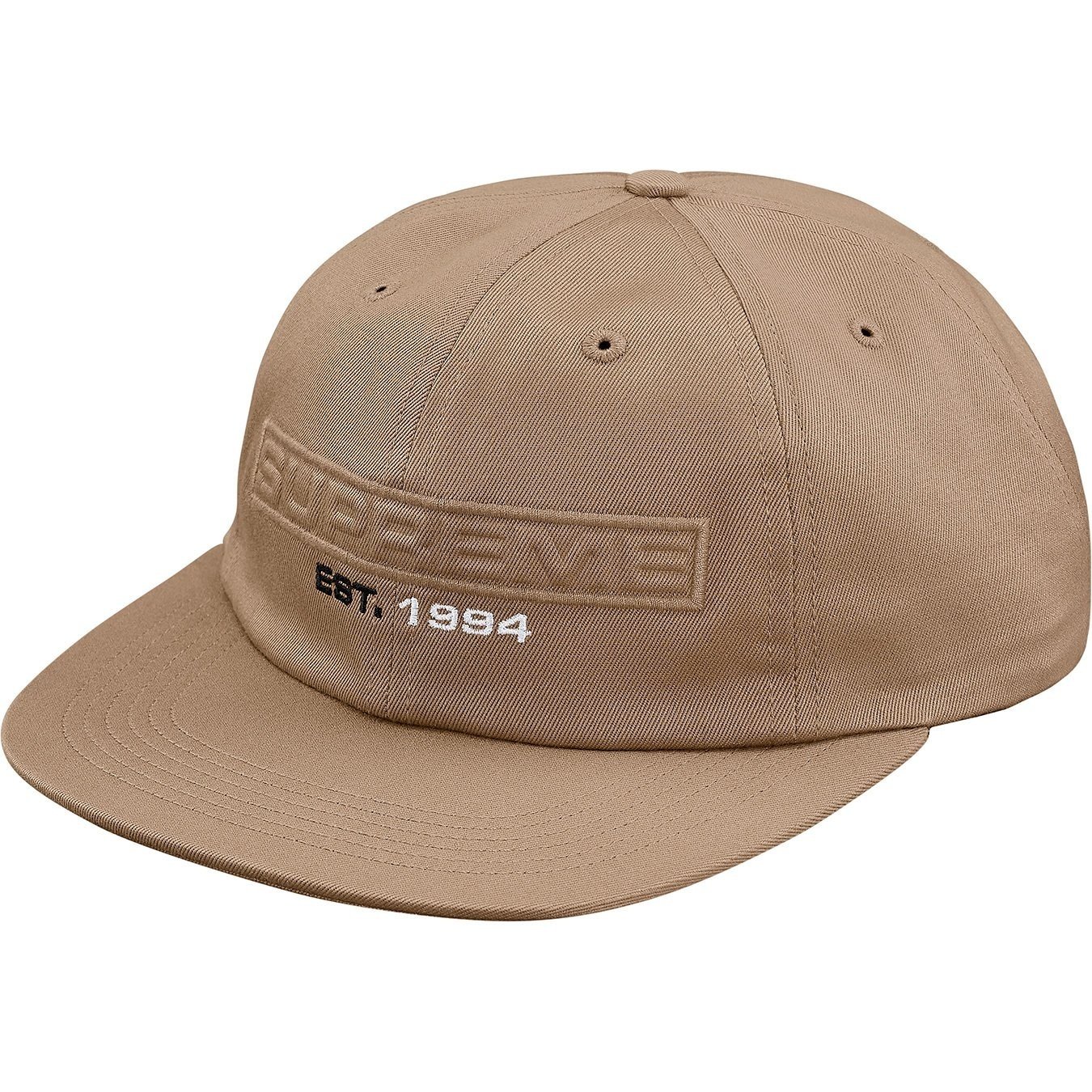 Supreme Embossed Logo 6-Panel (SS18) - $48