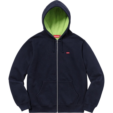Contrast Zip Up Hooded Sweatshirt - Supreme