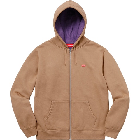 Contrast Zip Up Hooded Sweatshirt - Supreme