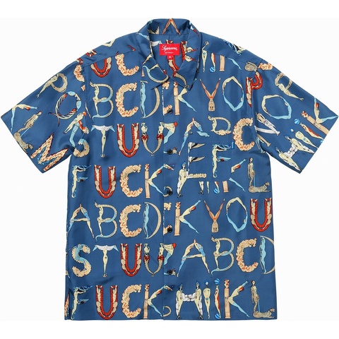 Alphabet Silk Shirt - spring/summer 2018 - Supreme