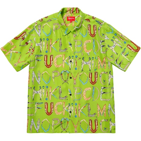Alphabet Silk Shirt - spring/summer 2018 - Supreme