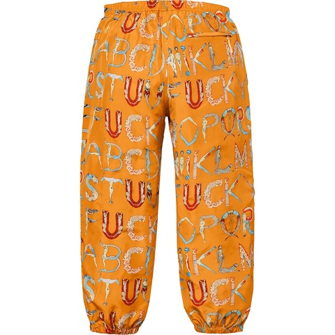 Supreme Alphabet Silk Pant - Colorway