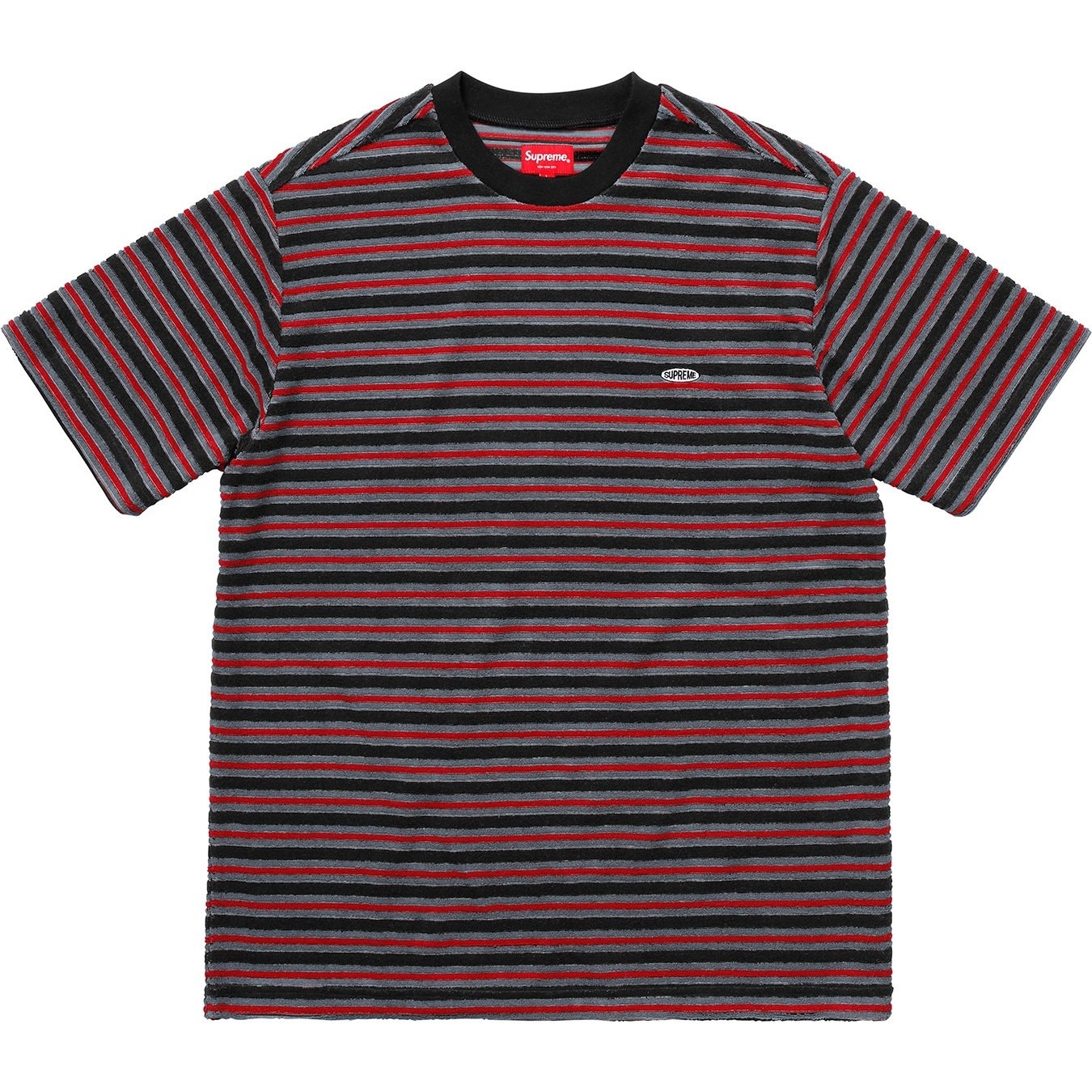 Supreme Multi Stripe Terry Tee (SS18) - $88