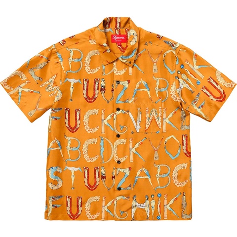 Alphabet Silk Shirt - spring/summer 2018 - Supreme