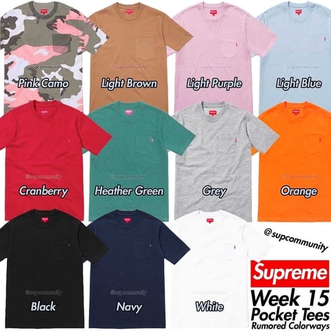 Supreme Pocket Tee - $62.00