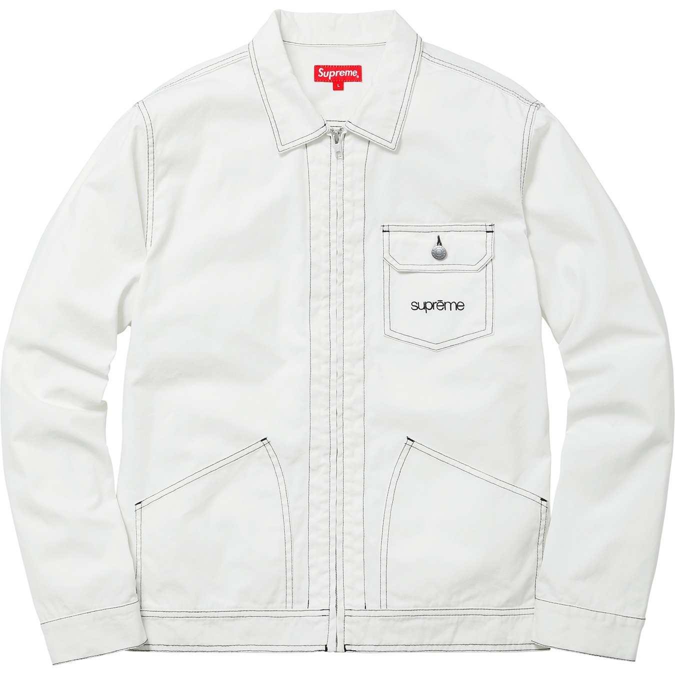 Supreme Contrast Stitch Work Jacket (SS18) - $158