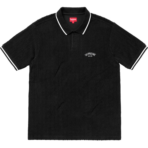 トップス 18SS Supreme cable knit terry polo Cable Knit Terry Polo - spring/summer 2018 - Supreme