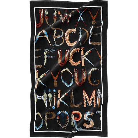 Supreme Alphabet Beach Towel - Colorway