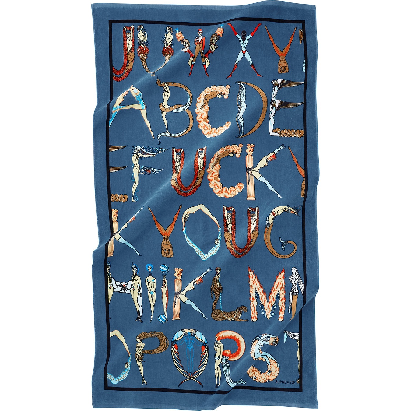 Supreme Alphabet Beach Towel (SS18) - $68