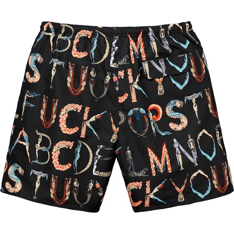 Supreme Alphabet Water Short アルファベット Alphabet Water Short - spring/summer 2018 - Supreme