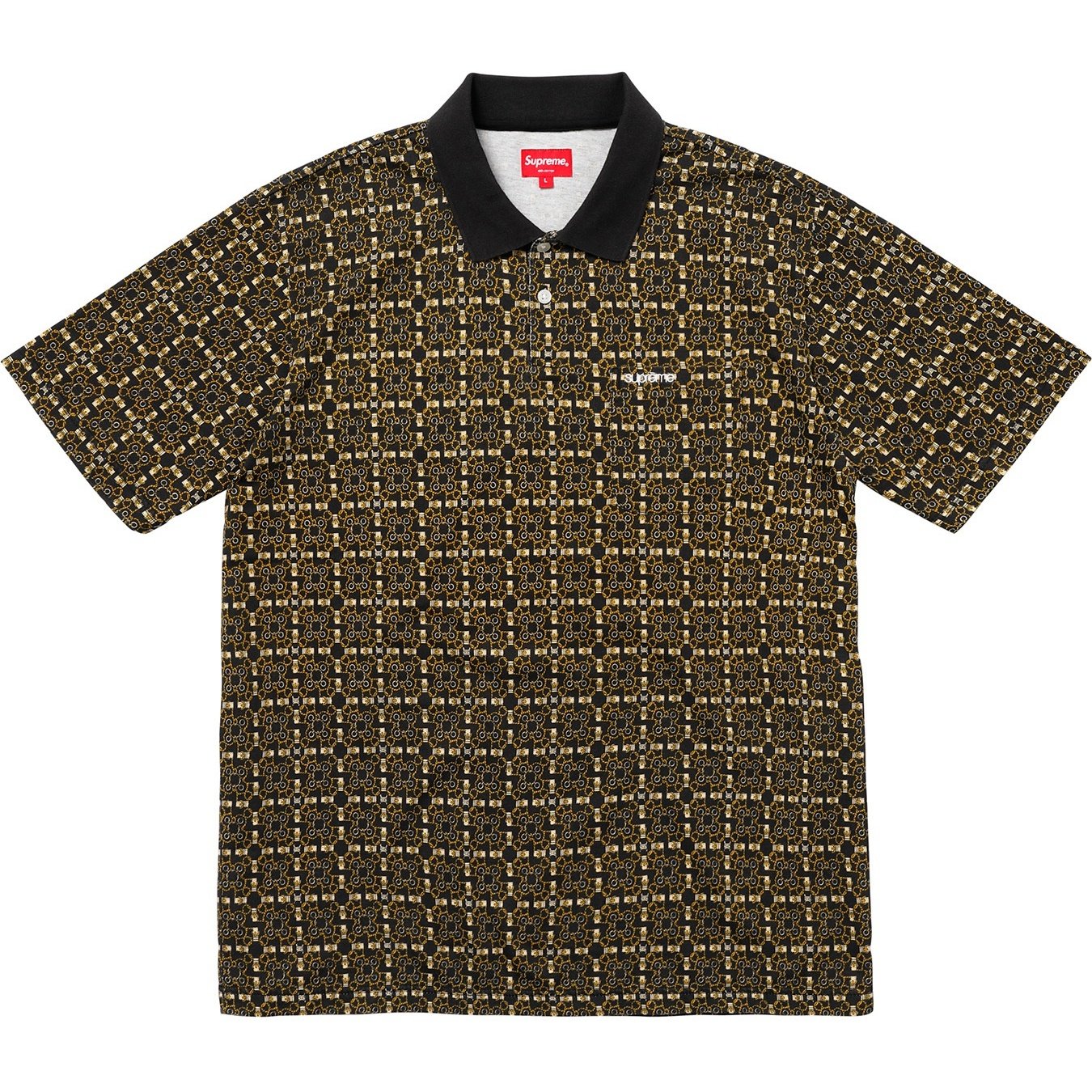 Supreme Bridle Print Polo (SS18) - $98