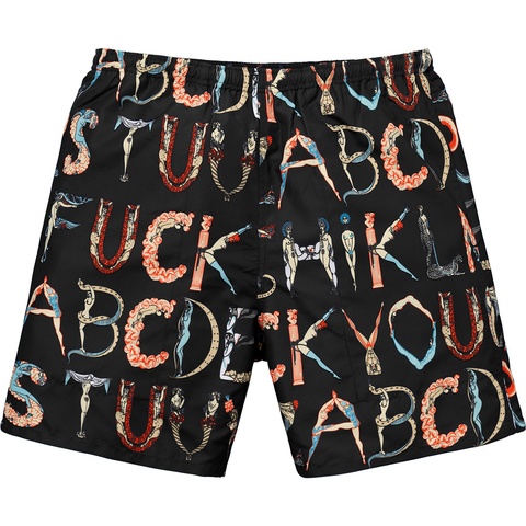 Alphabet Water Short - spring/summer 2018 - Supreme