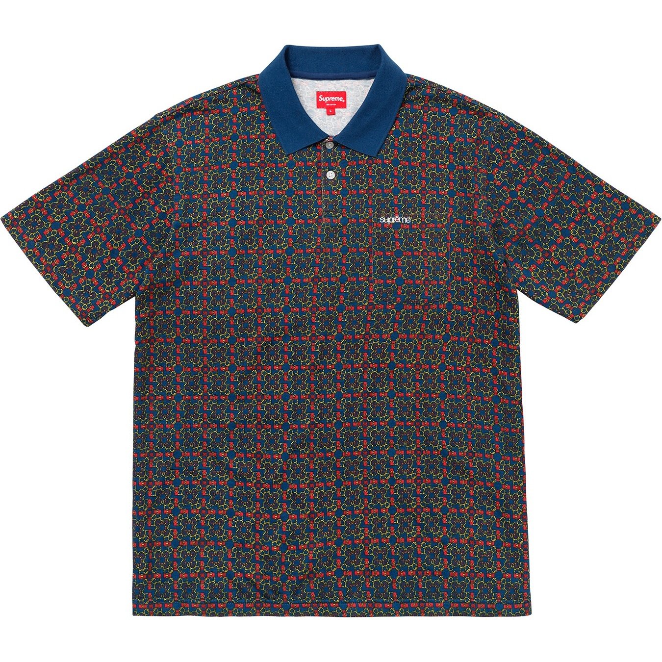 Supreme Bridle Print Polo (SS18) - $98