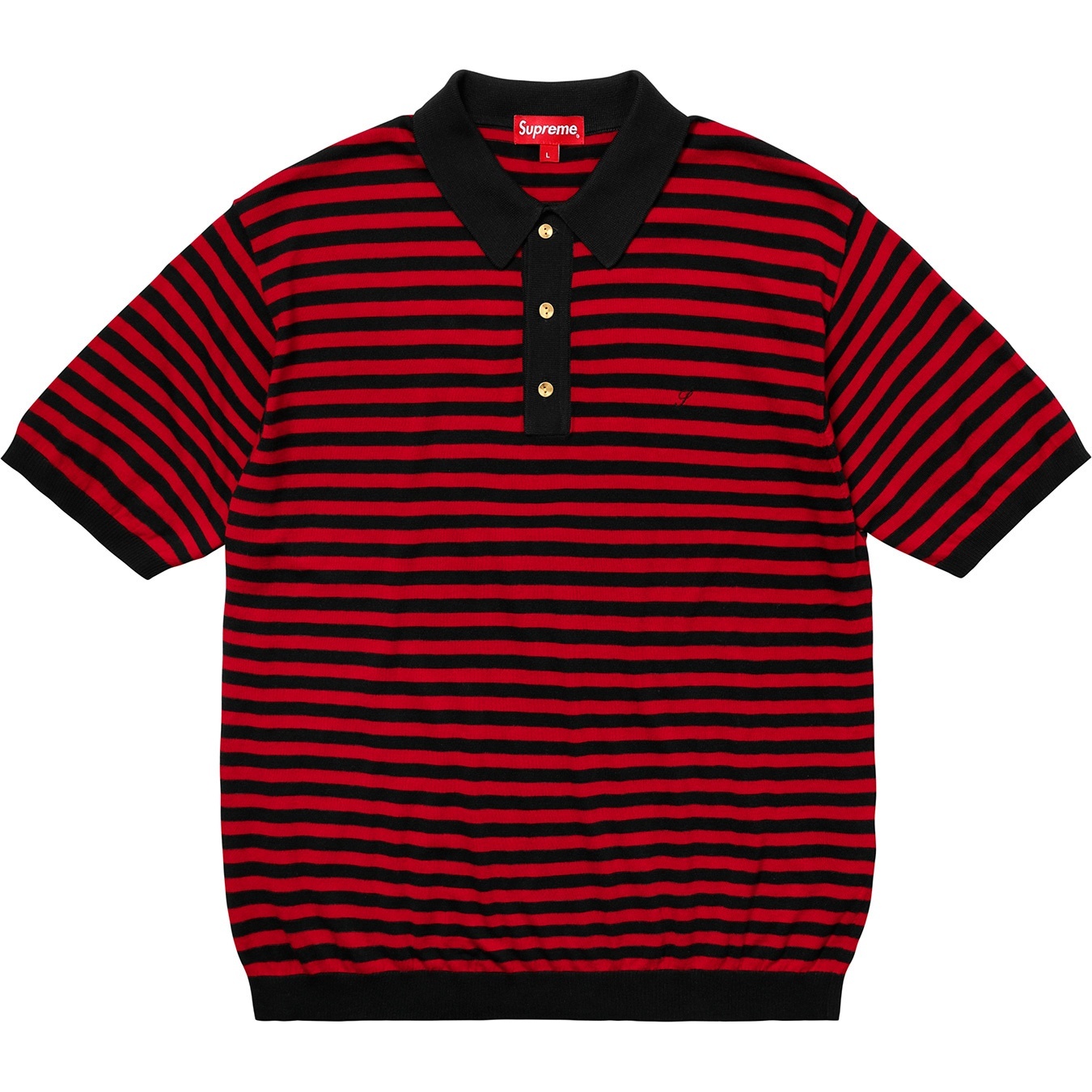 Supreme Striped Knit Polo (SS18) - $128
