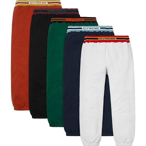 Supreme Striped Rib Sweatpant - $138.00