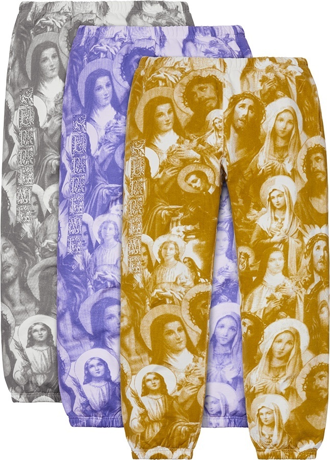 パンツ supreme 18AW Jesus and Mary Sweatpant Supreme Jesus and Mary Sweatpant (FW18) - $158