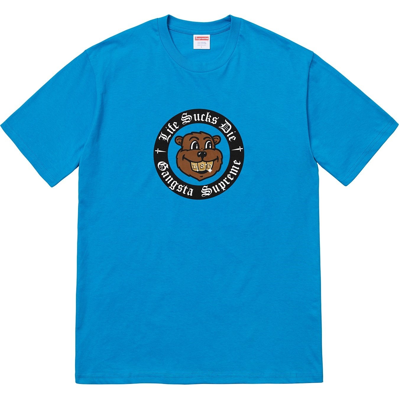 Supreme Life Sucks Die Tee (FW18) - Bright Blue - $36