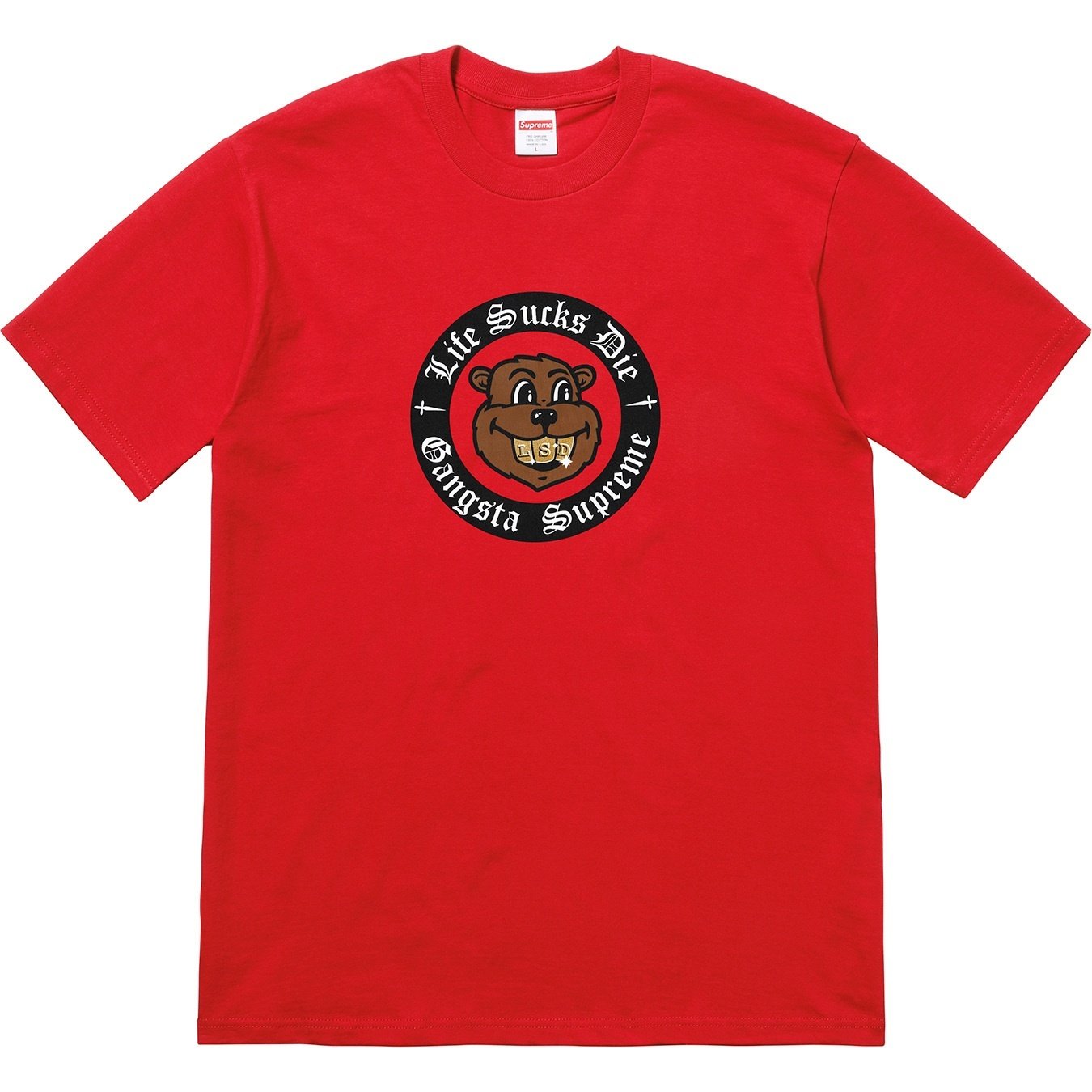 Supreme Life Sucks Die Tee (FW18) - Red - $36