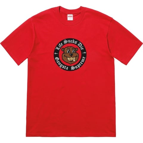 Supreme Life Sucks Die Tee - Red