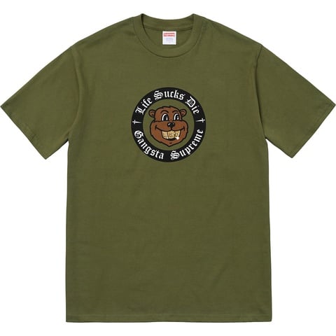 Supreme Life Sucks Die Tee - Olive
