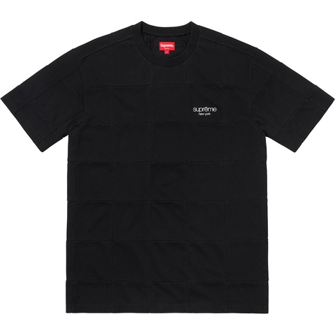 Supreme Patchwork Pique Tee - Black