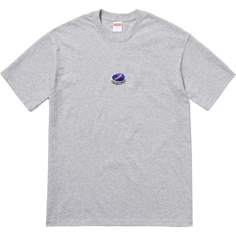 Supreme Bottle Cap Tee - Heather Grey