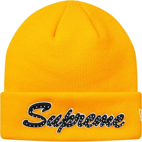 Supreme New Era® Script Beanie - Yellow