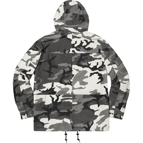 Supreme Leather Anorak - Snow Camo