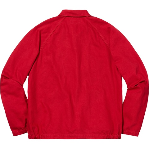 Supreme Snap Front Twill Jacket - Red