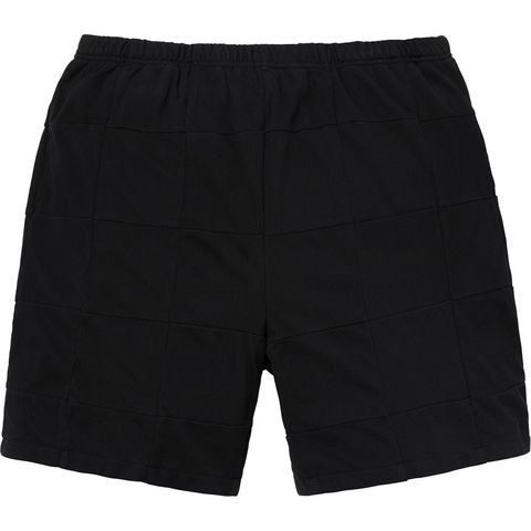 Supreme Patchwork Pique Short - Black
