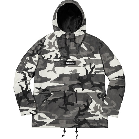 Supreme Leather Anorak - Snow Camo