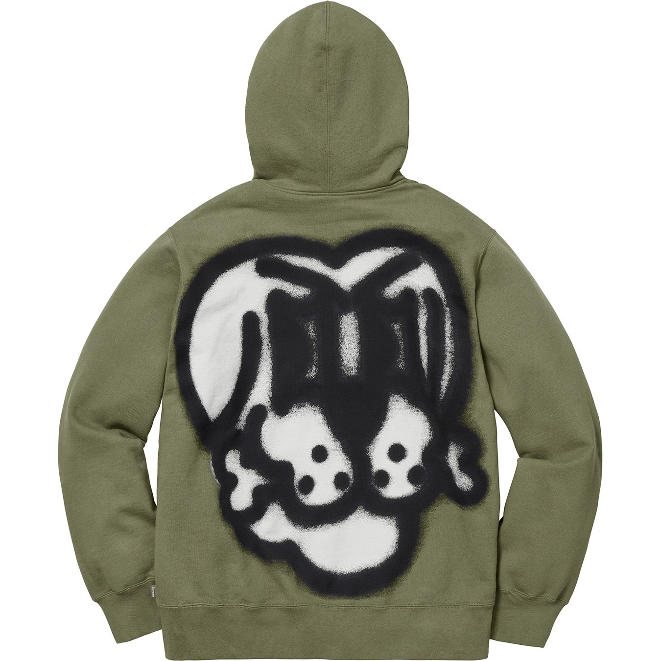 Supreme Bone Zip Up Sweatshirt (FW18) - Light Olive - $168