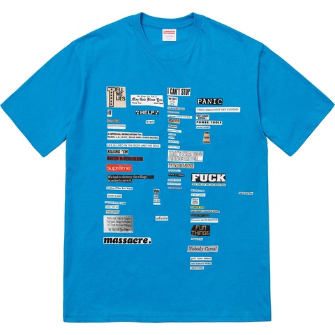 Supreme Cutouts Tee - Bright Blue