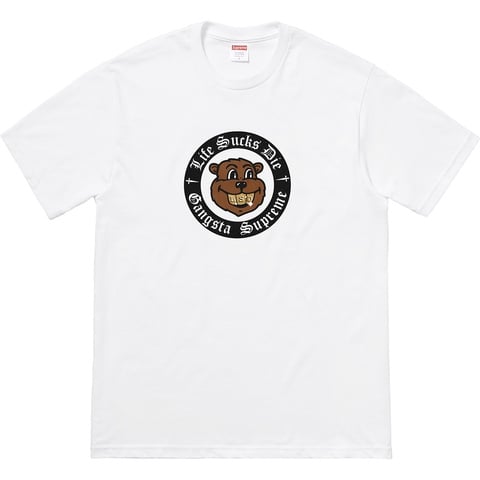 Supreme Life Sucks Die Tee - White