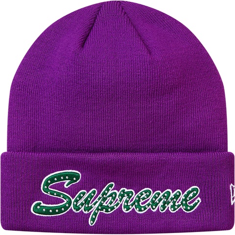 Supreme New Era® Script Beanie - Purple