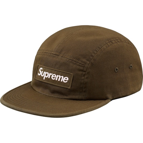 Supreme Washed Camp Cap 19FW 美品 Washed Chino Twill Camp Cap - fall/winter 2018 - Supreme
